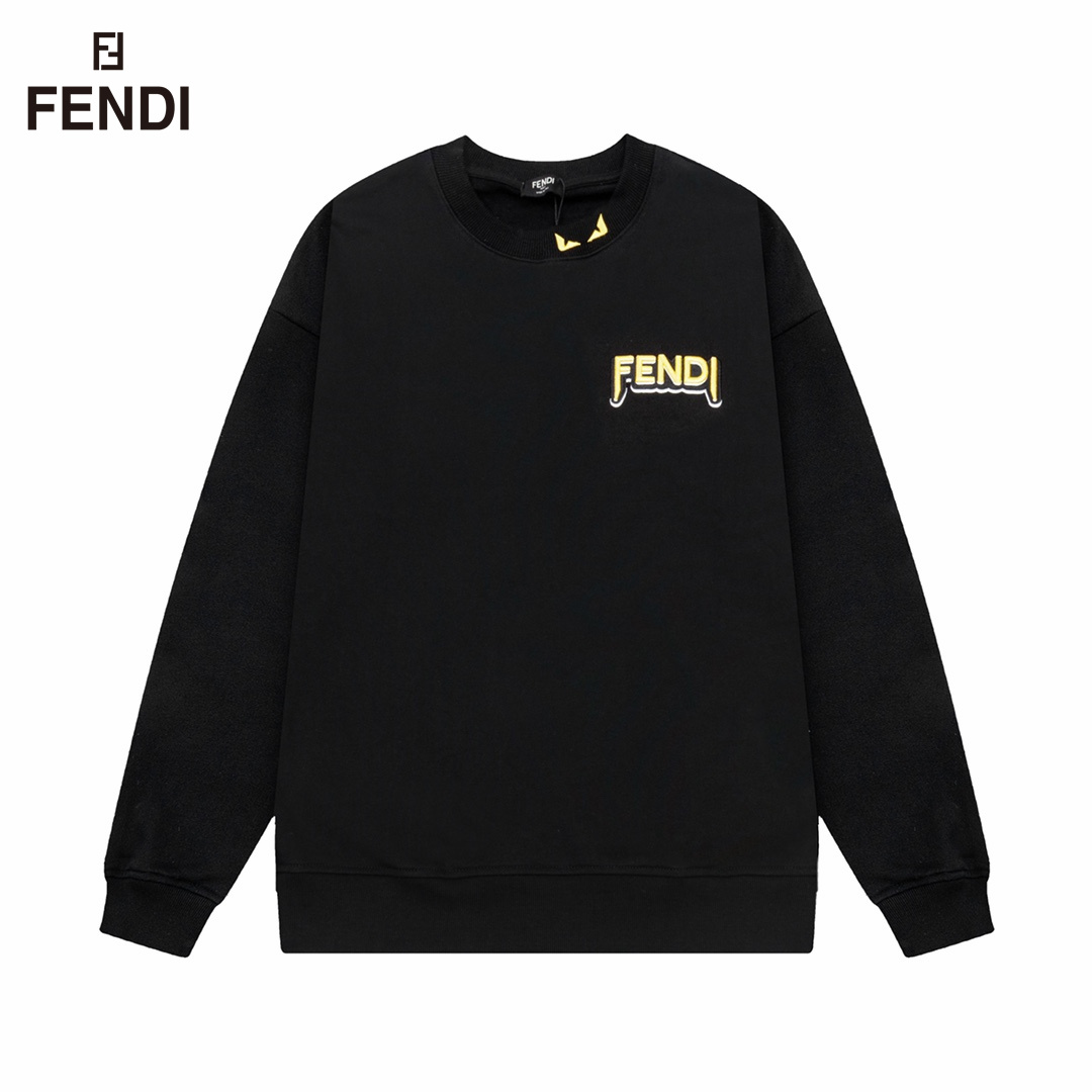 【FENDI  公式旗艦店】フェンディ  丸首の衛衣 スウェット ご好評に付き再入荷240829