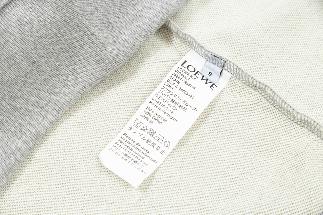 【LOEWE 公式旗艦店】ロエベ  丸首の衛衣 スウェット ご好評に付き再入荷 240925