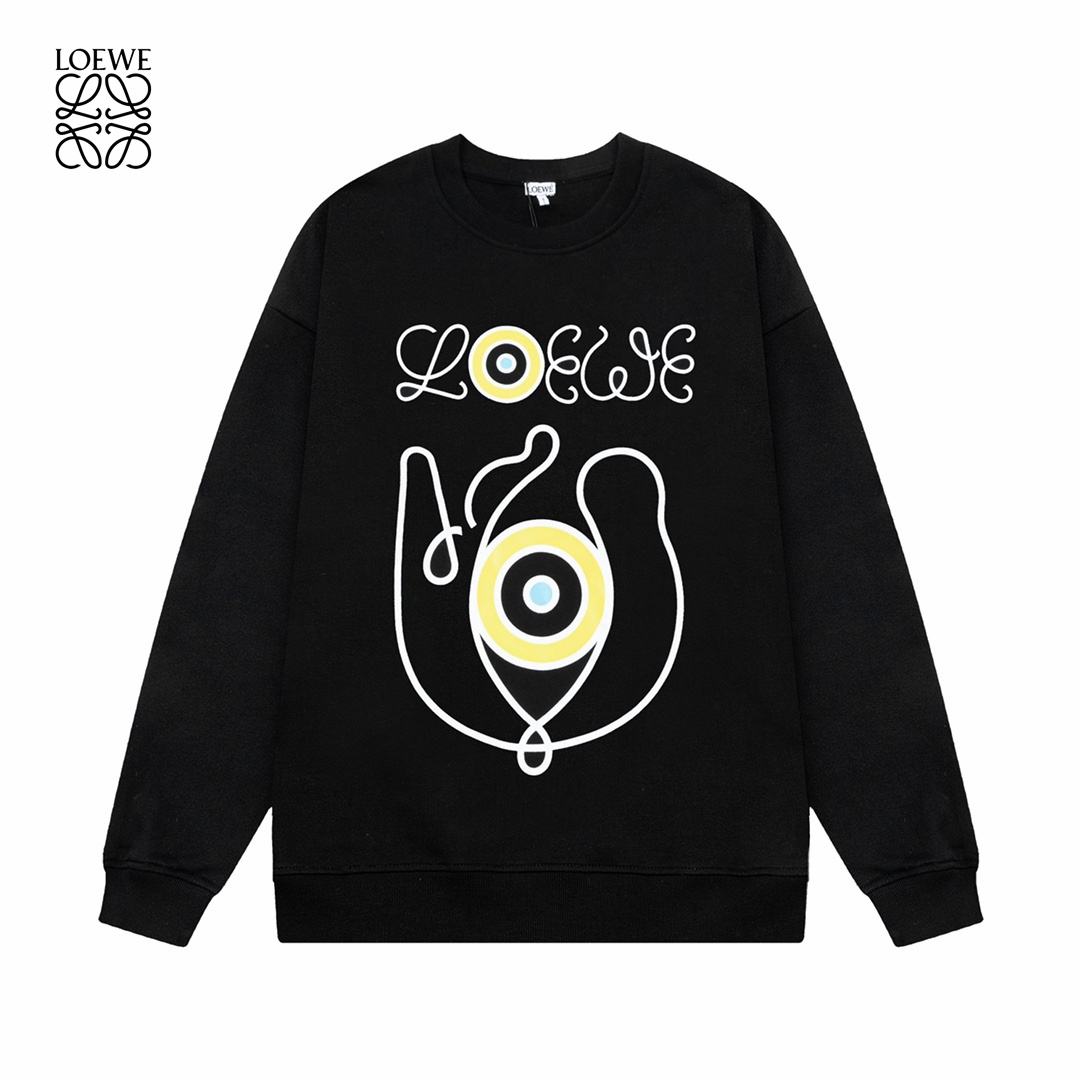 【LOEWE 公式旗艦店】ロエベ  丸首の衛衣 スウェット ご好評に付き再入荷 240925