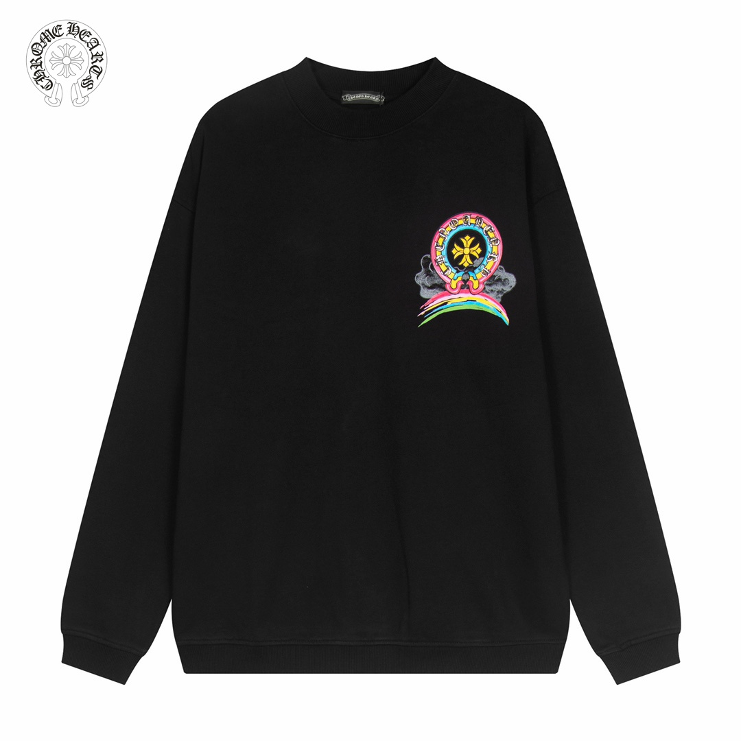 【CHROME HEARTS 公式旗艦店】クロムハーツ  丸首の衛衣  スウェットご好評に付き再入荷 240817