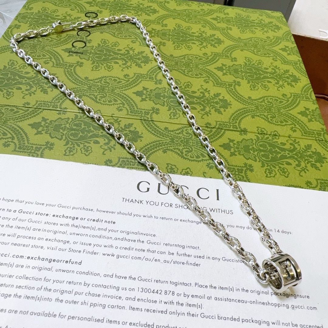 【GUCCI】ネックレス、新しいネックレス万能シンプルファッションオーナメント241015
