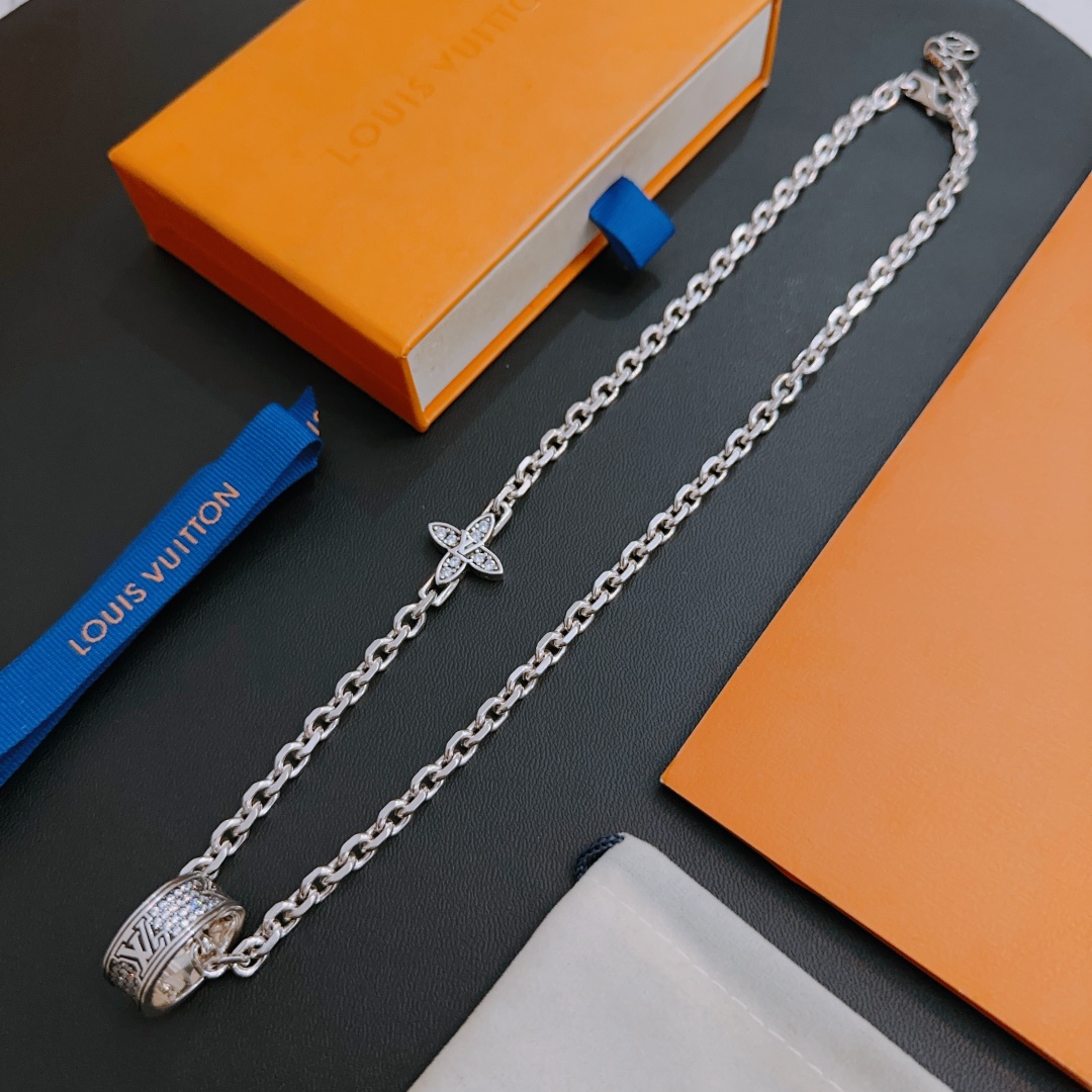 【LOUIS VUITTON】ネックレス、新しいネックレス万能シンプルファッションオーナメント241015