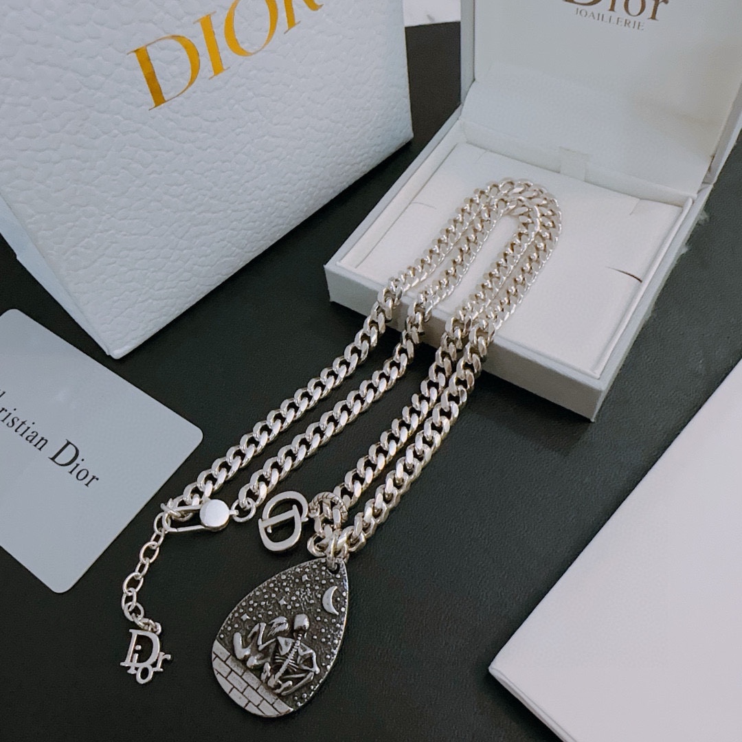 【DIOR】ネックレス、新しいネックレス万能シンプルファッションオーナメント 241015