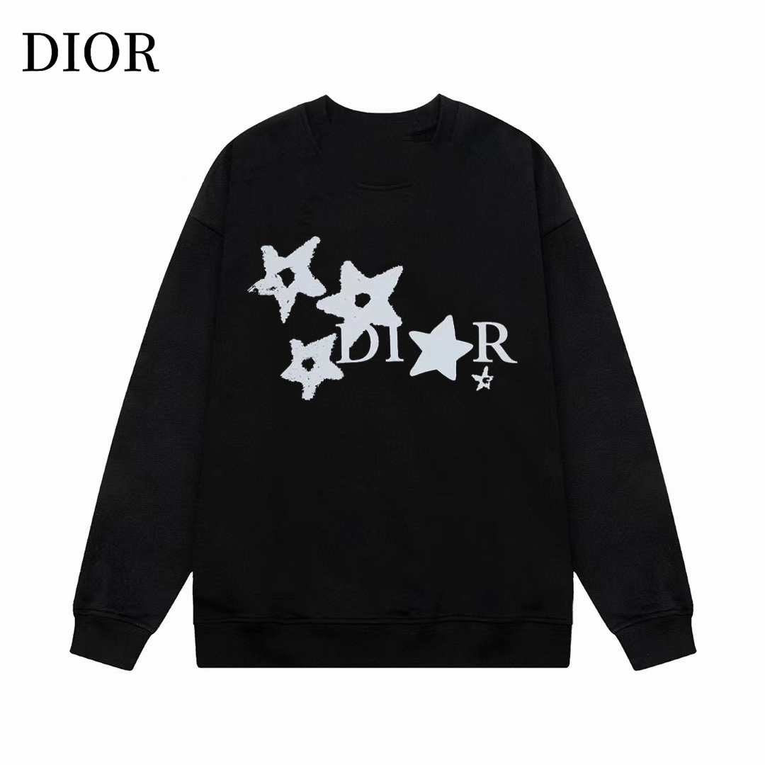 【DIOR 公式旗艦店】ディオール  丸首の衛衣 スウェットご好評に付き再入荷 241025