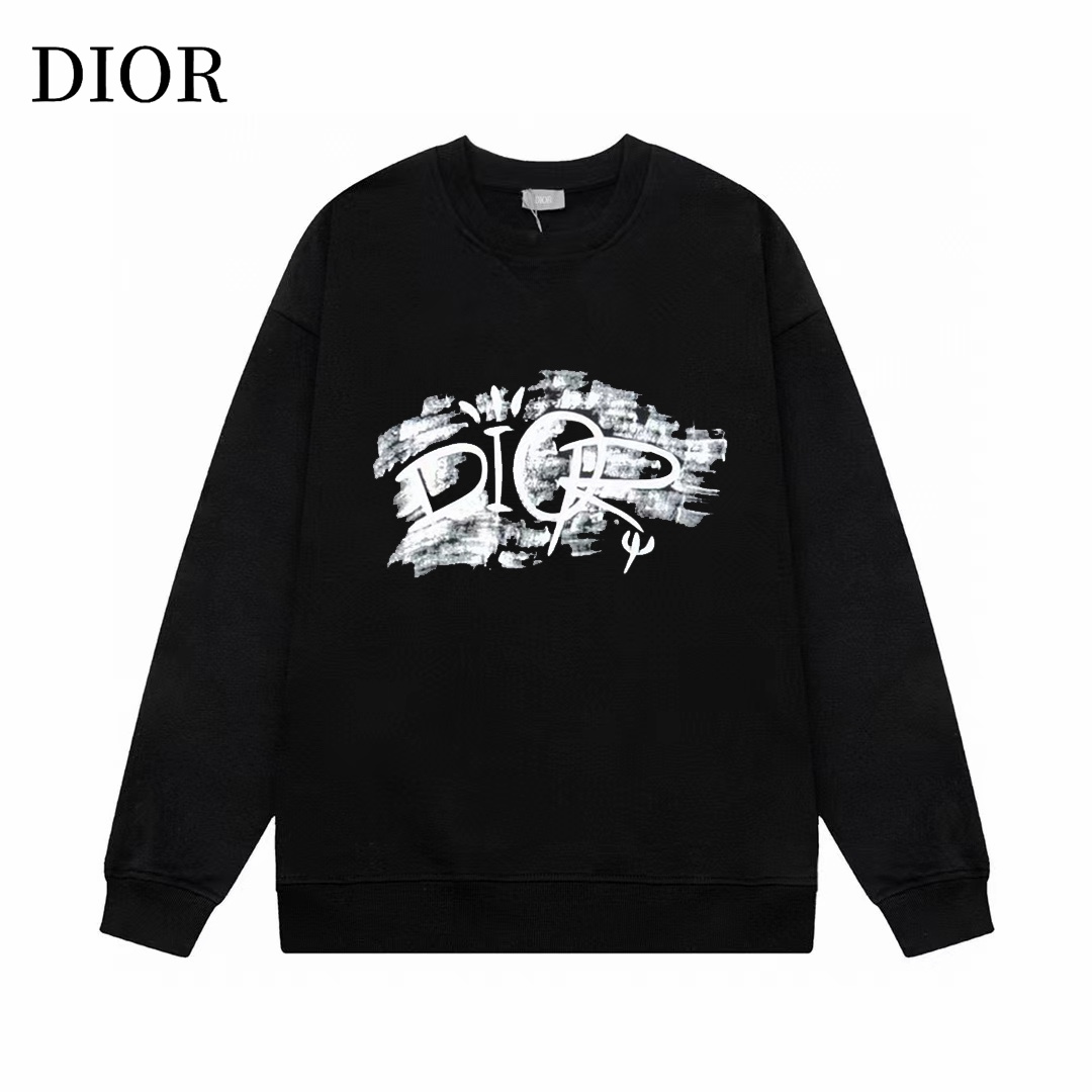 【DIOR 公式旗艦店】ディオール  丸首の衛衣 スウェットご好評に付き再入荷 241025