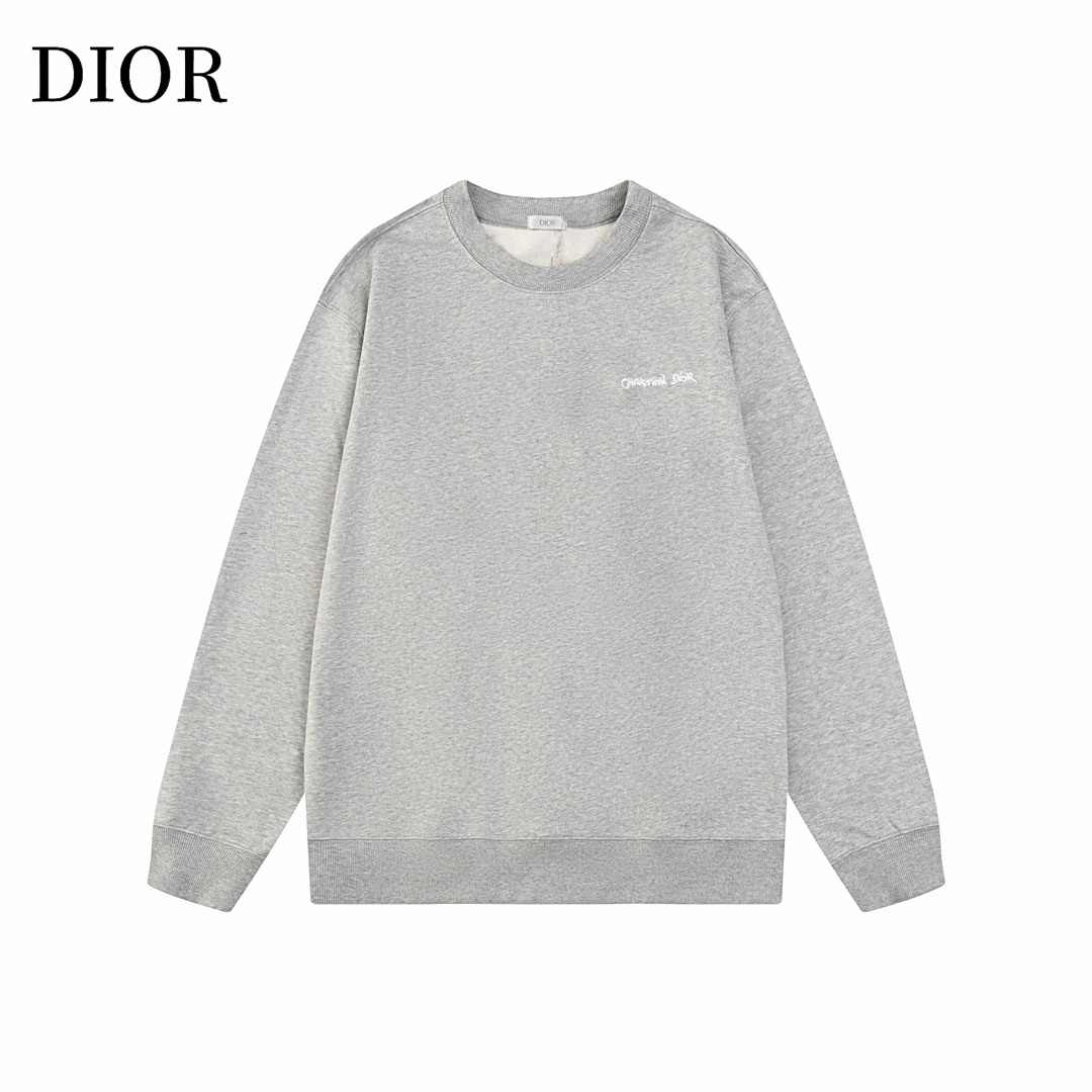 【DIOR 公式旗艦店】ディオール  丸首の衛衣 スウェットご好評に付き再入荷 241025