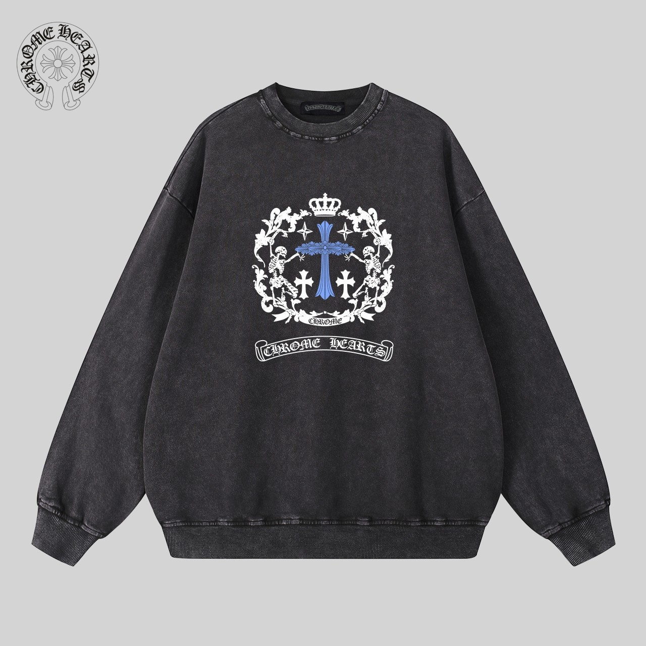【CHROME HEARTS 公式旗艦店】クロムハーツ  丸首の衛衣  スウェットご好評に付き再入荷 240817