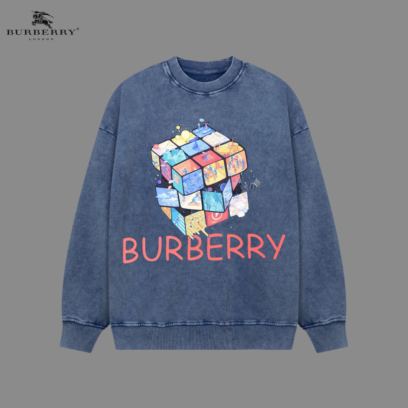 【BURBERRY   公式旗艦店】バーバリー   丸首の衛衣 スウェットご好評に付き再入荷 241025