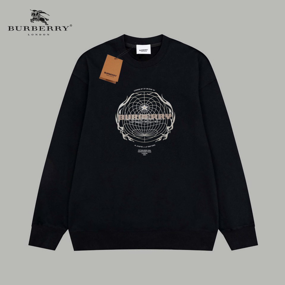 【BURBERRY   公式旗艦店】バーバリー   丸首の衛衣 スウェットご好評に付き再入荷 241025