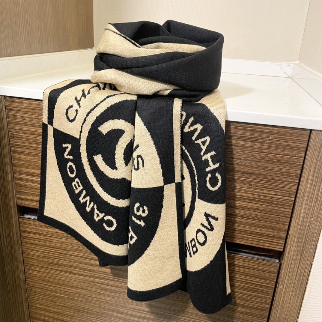 【CHANEL  シャネル 】スカーフ32*200CM 241107
