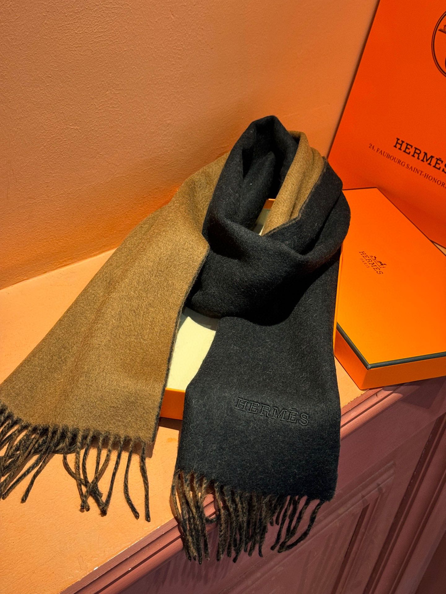 【HERMES エルメス 】スカーフ   30*180CM  241109