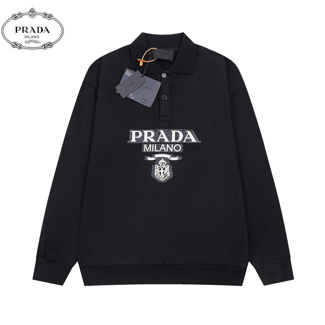 【PRADA 公式旗艦店】プラダ  開襟衛衣  スウェットご好評に付き再入荷    241113