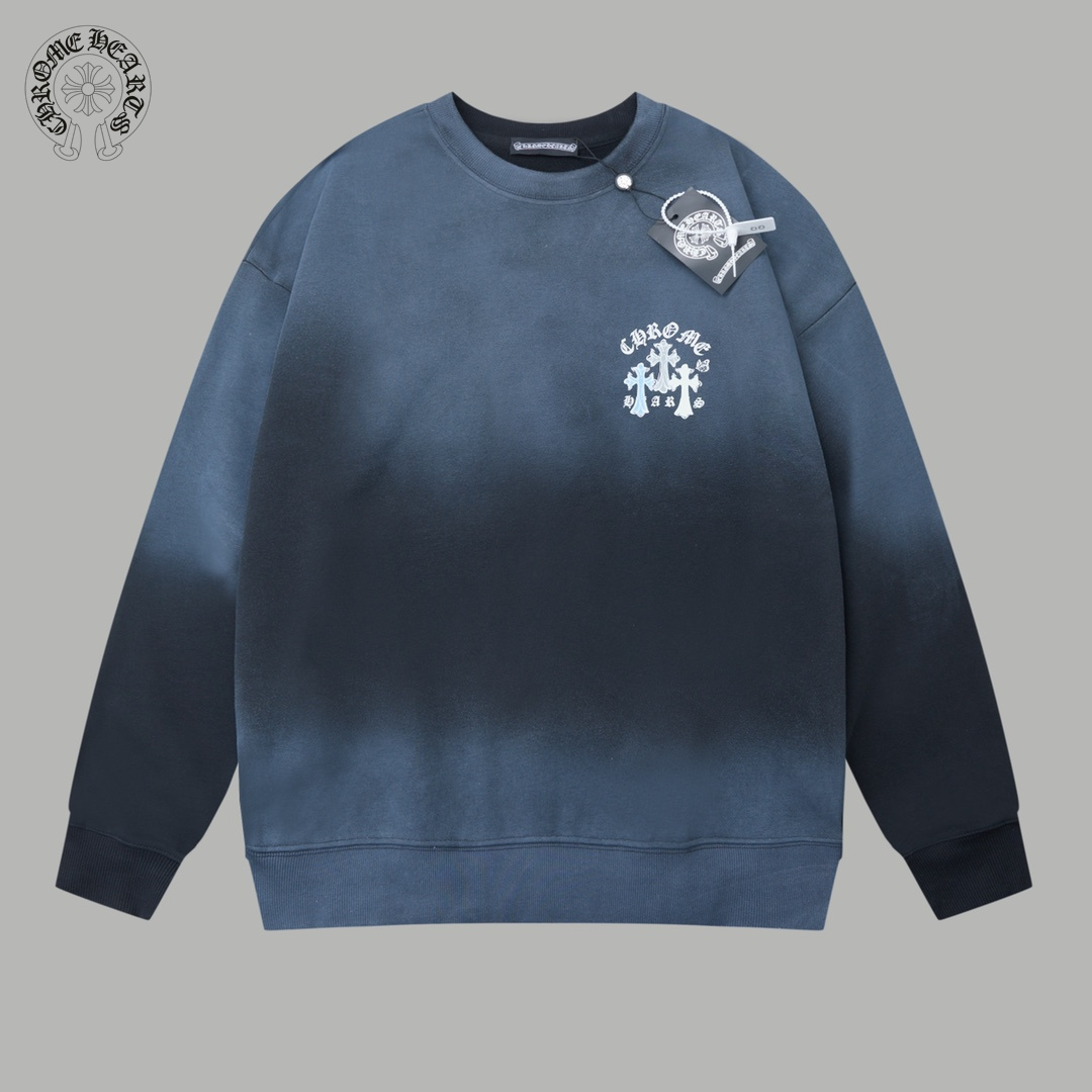 【CHROME HEARTS 公式旗艦店】クロムハーツ  丸首の衛衣 スウェット ご好評に付き再入荷240829