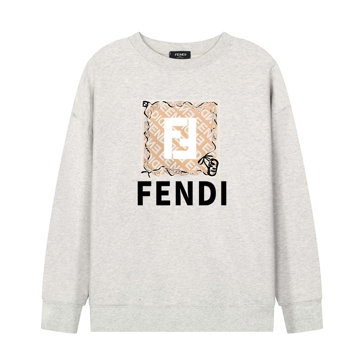 【FENDI 公式旗艦店】 フェンディ 丸首の衛衣   スウェットご好評に付き再入荷   241114