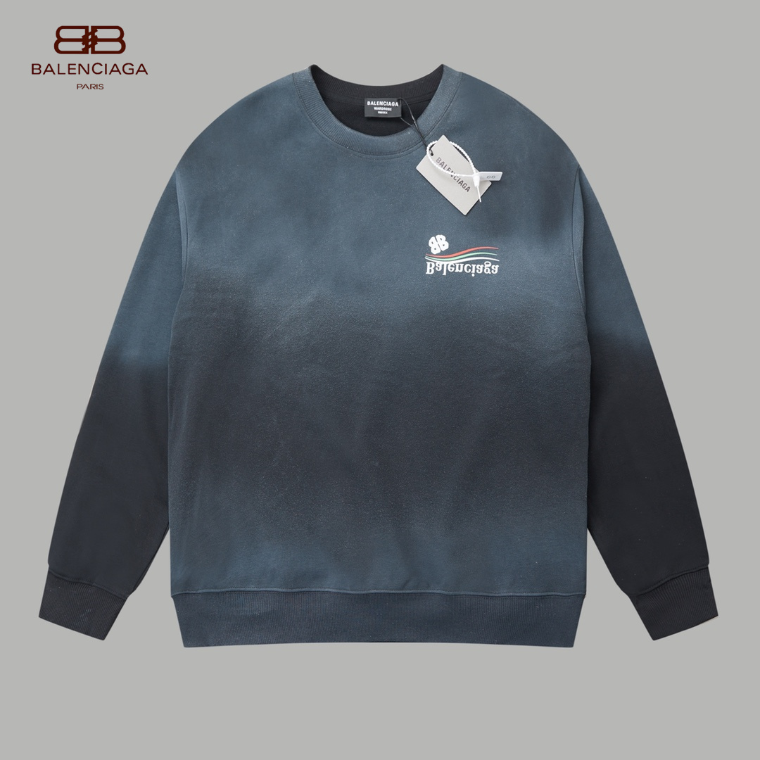 【BALENCIAGA 公式旗艦店】バレンシアガ 丸首の衛衣 スウェット ご好評に付き再入荷！241120