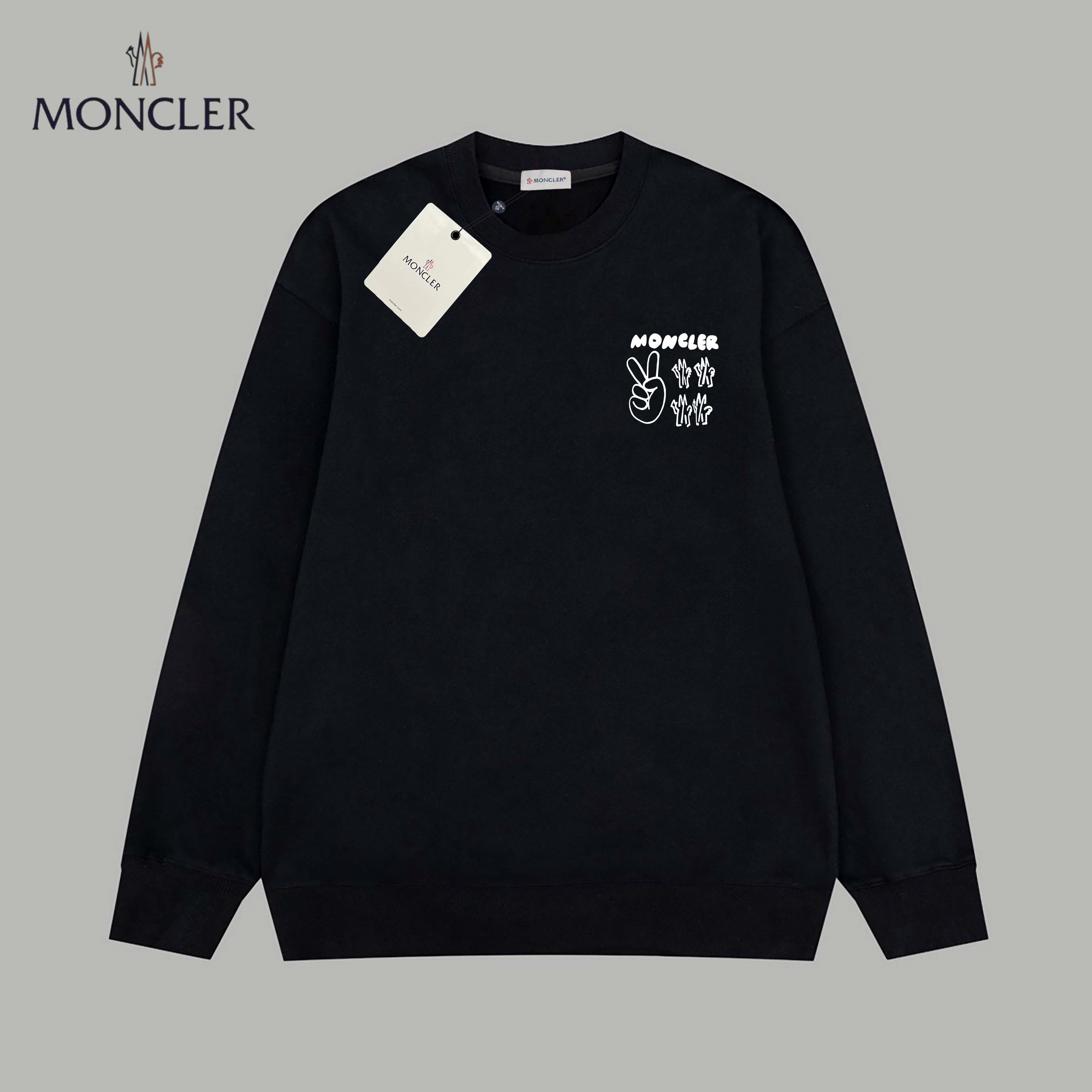【MONCLER  公式旗艦店】モンクレール  丸首の衛衣 スウェット ご好評に付き再入荷！241120