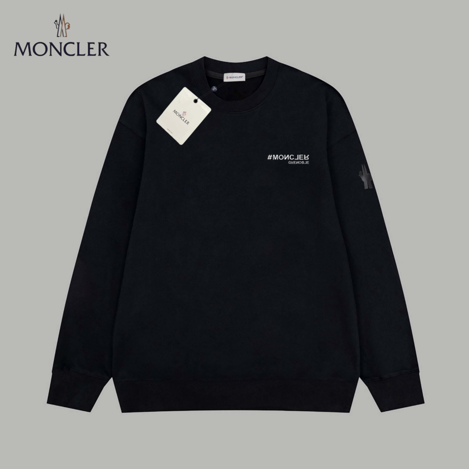 【MONCLER  公式旗艦店】モンクレール  丸首の衛衣 スウェット ご好評に付き再入荷！241120
