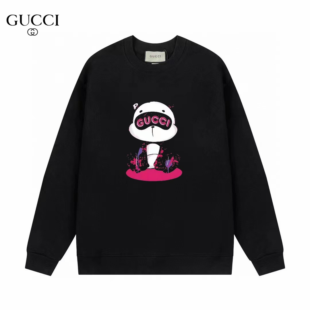 【GUCCI  公式旗艦店】グッチ  丸首の衛衣  スウェット ご好評に付き再入荷！241120