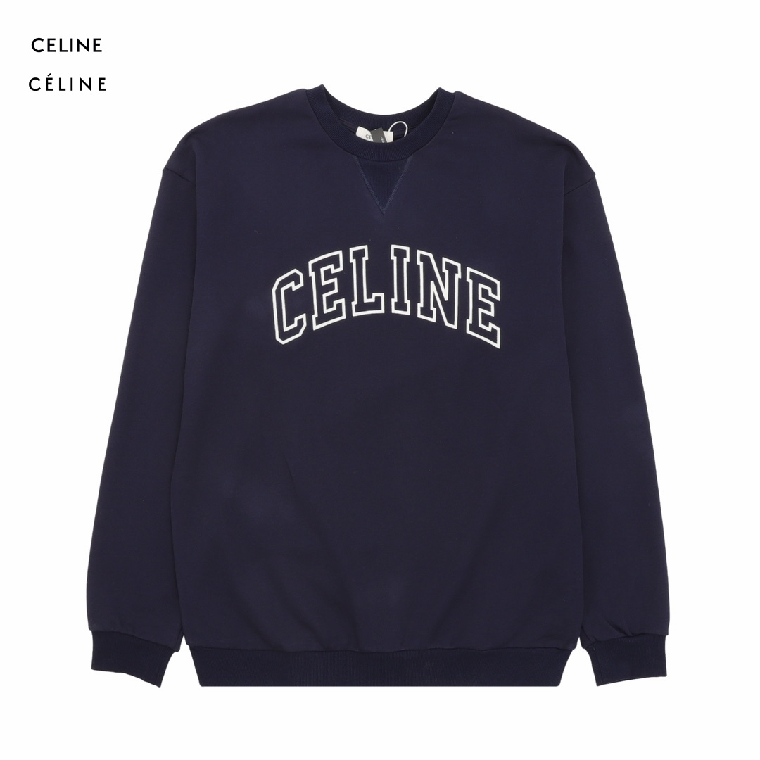【CELINE  公式旗艦店】セリーヌ 丸首の衛衣 スウェット ご好評に付き再入荷！241121