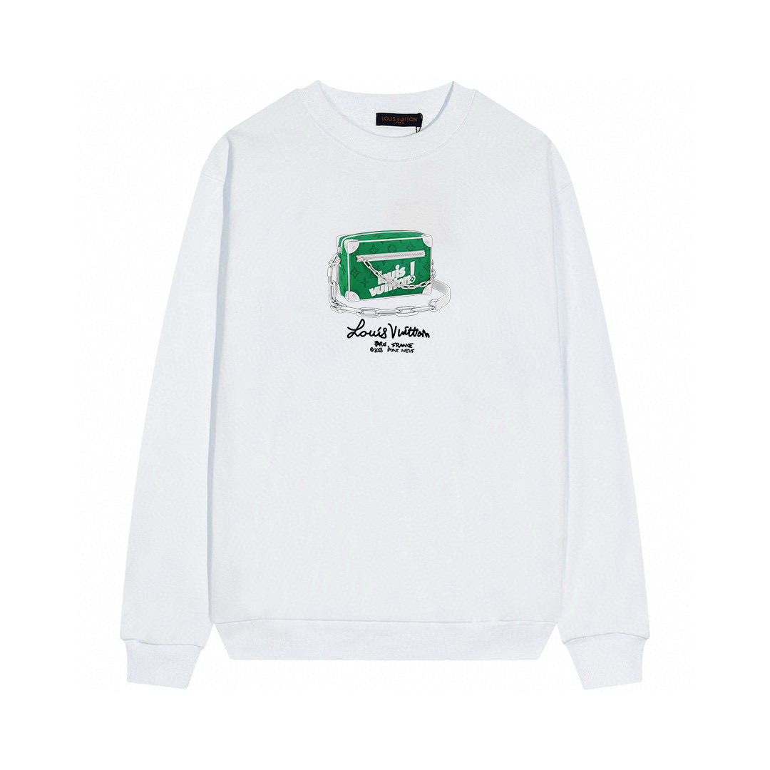 【LOUIS VUITTON  公式旗艦店】ルイヴィトン 丸首の衛衣 スウェット ご好評に付き再入荷！ 241121