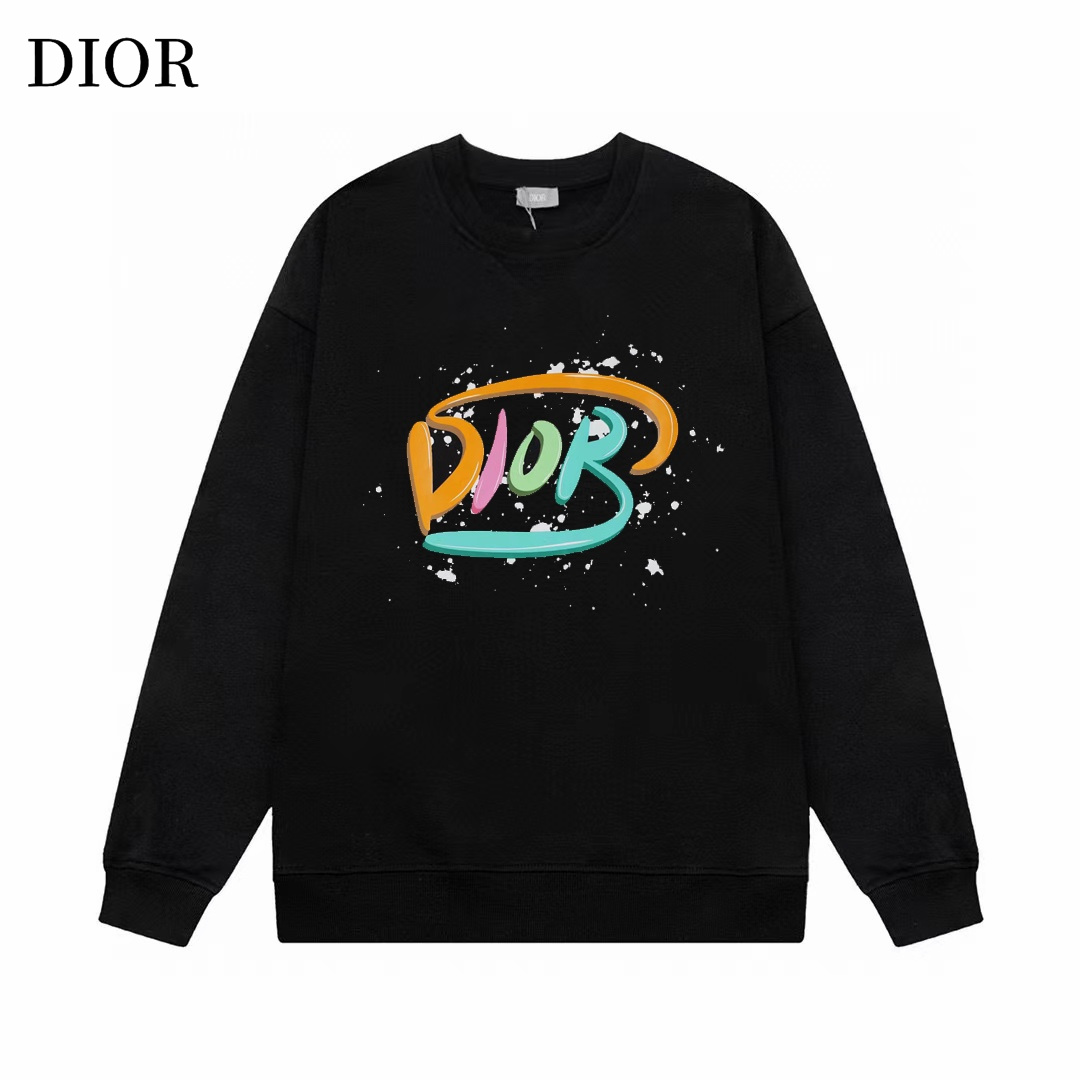 【DIOR  公式旗艦店】ディオール  丸首の衛衣 スウェット ご好評に付き再入荷！241121