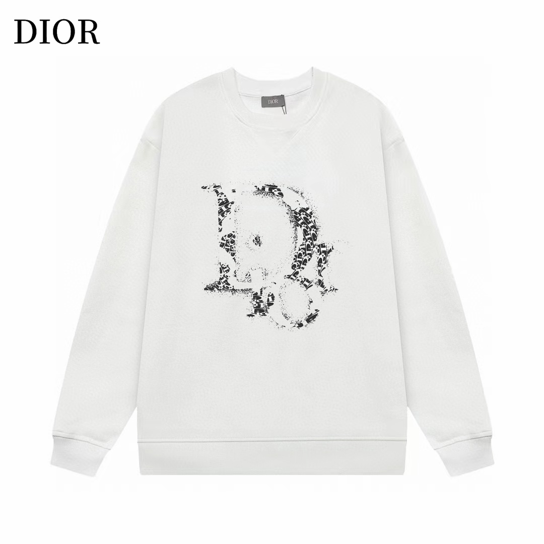 【DIOR  公式旗艦店】ディオール  丸首の衛衣 スウェット ご好評に付き再入荷！241121