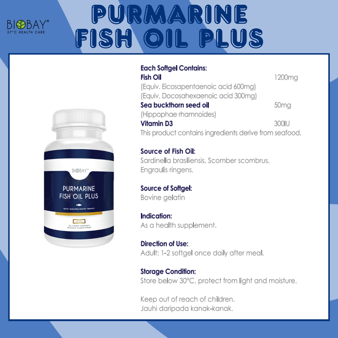 BIOBAY PURMARINE FISH OIL PLUS (60's)