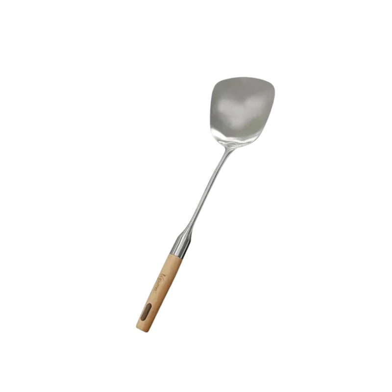 LA GOURMET STAINLESS STEEL SPATULA WITH WOOD HANDLE
