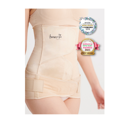 BMAMA 2IN1 POSTPARTUM BELLY & PELVIC BINDER SATIN SET (2 STRAPS)