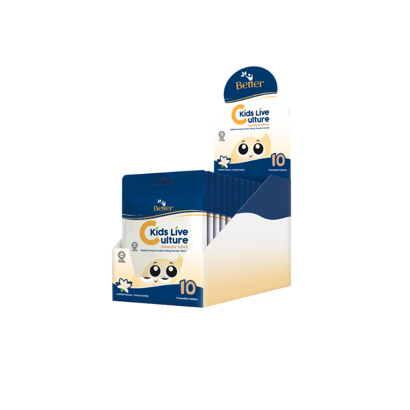 【NEW】BETTER 儿童益生菌咀嚼片 SACHET PACK (10s x 12packs/box)