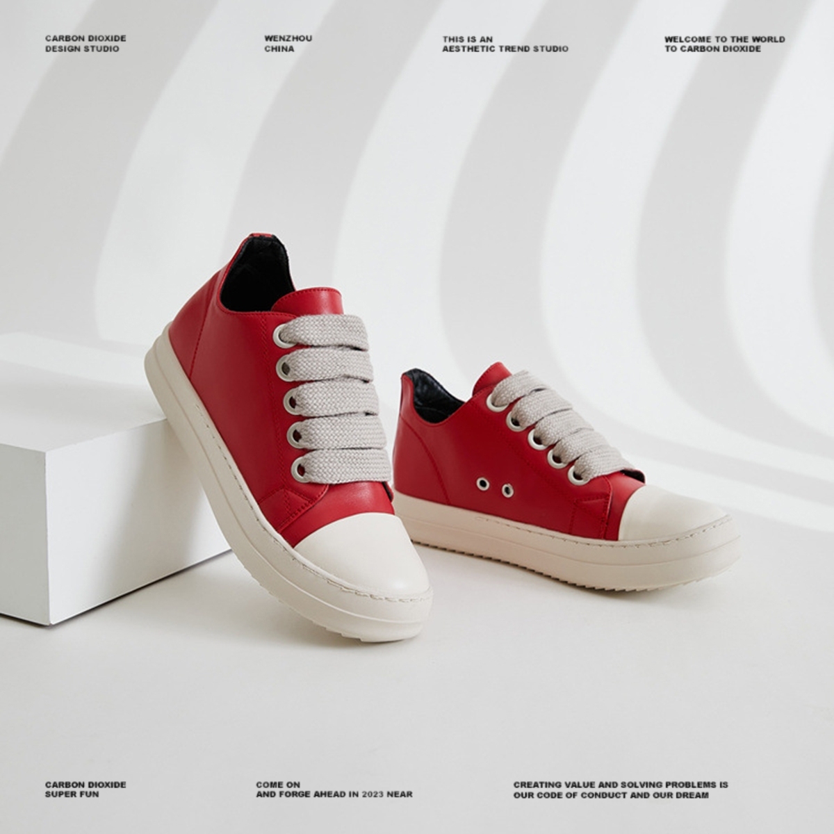 【3color】DESIGN - FORWARD LEATHER MENS SNEAKERS, ROUND - TOE DG008163 