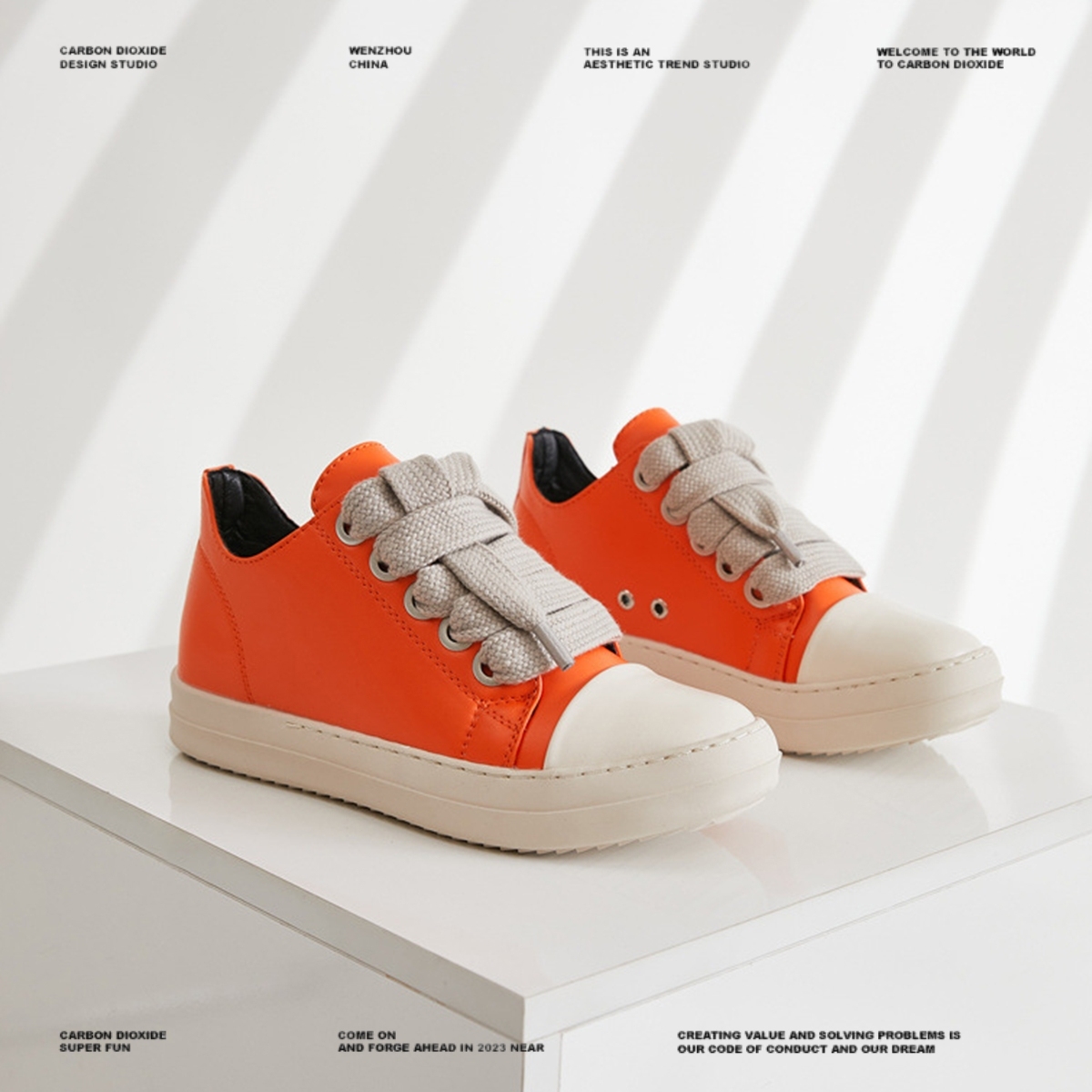 【3color】DESIGN - FORWARD LEATHER MENS SNEAKERS, ROUND - TOE DG008163 