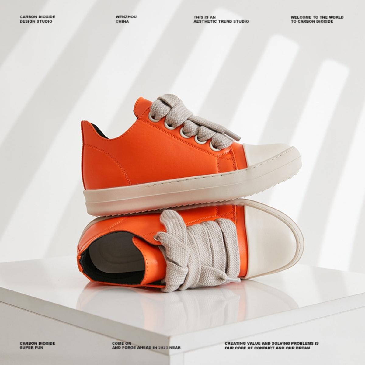 【3color】DESIGN - FORWARD LEATHER MENS SNEAKERS, ROUND - TOE DG008163 