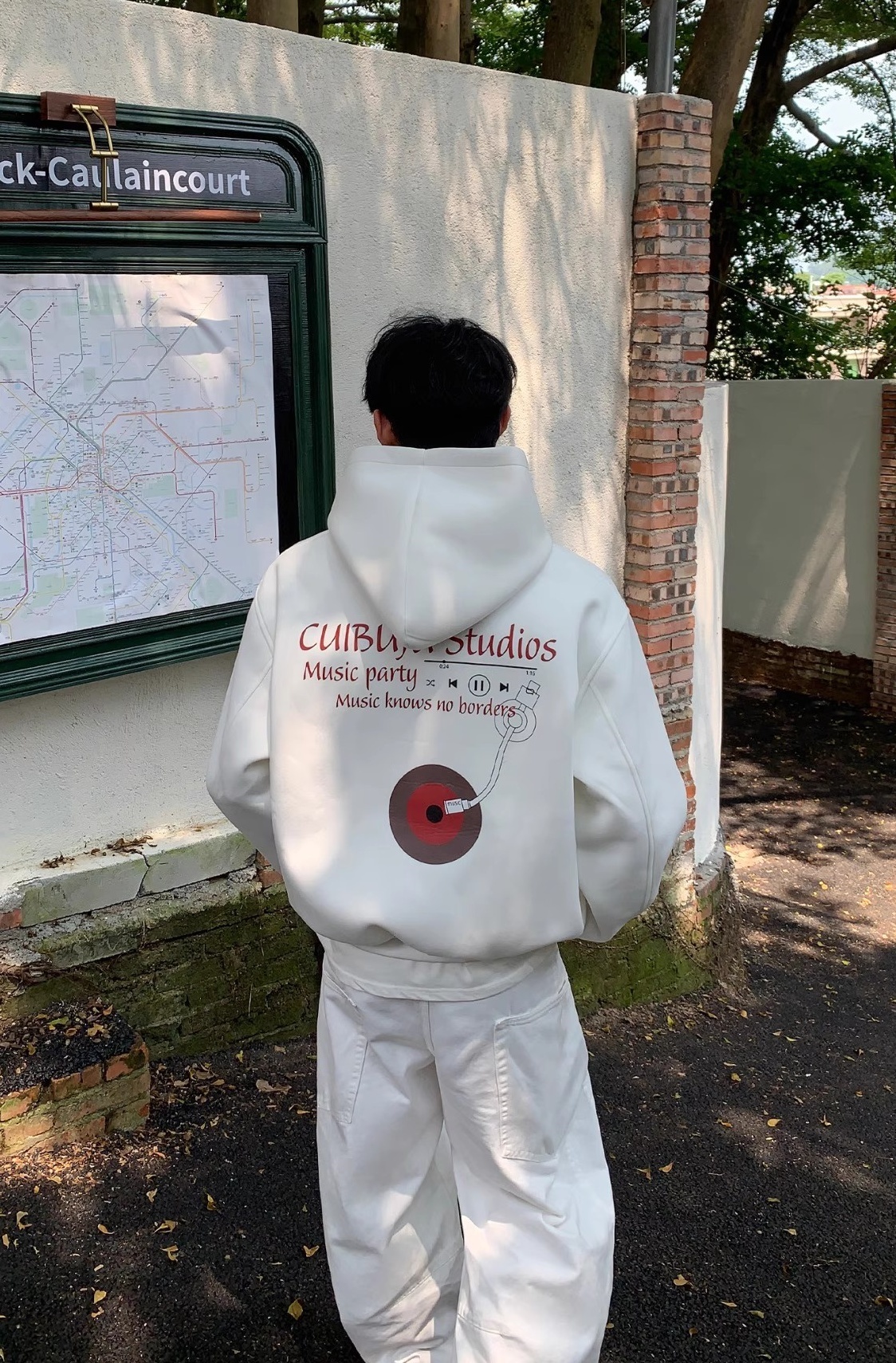 【特別価格 / 2Color】KOREAN LETTER PRINT 450G HOODIE DG008131