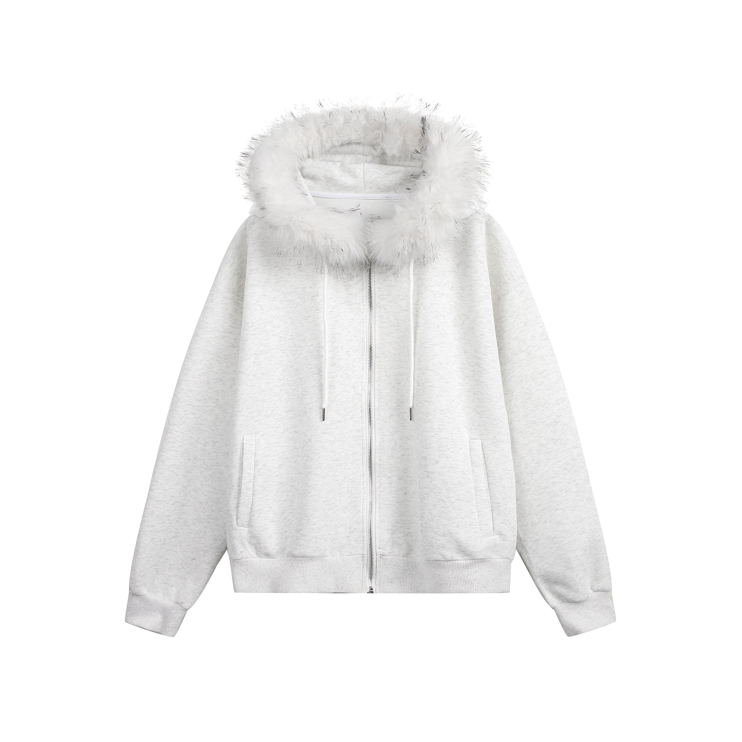 AMERICAN VINTAGE CLEANFIT FLEECE-COLLARED HOODIE, UNISEX DG008234