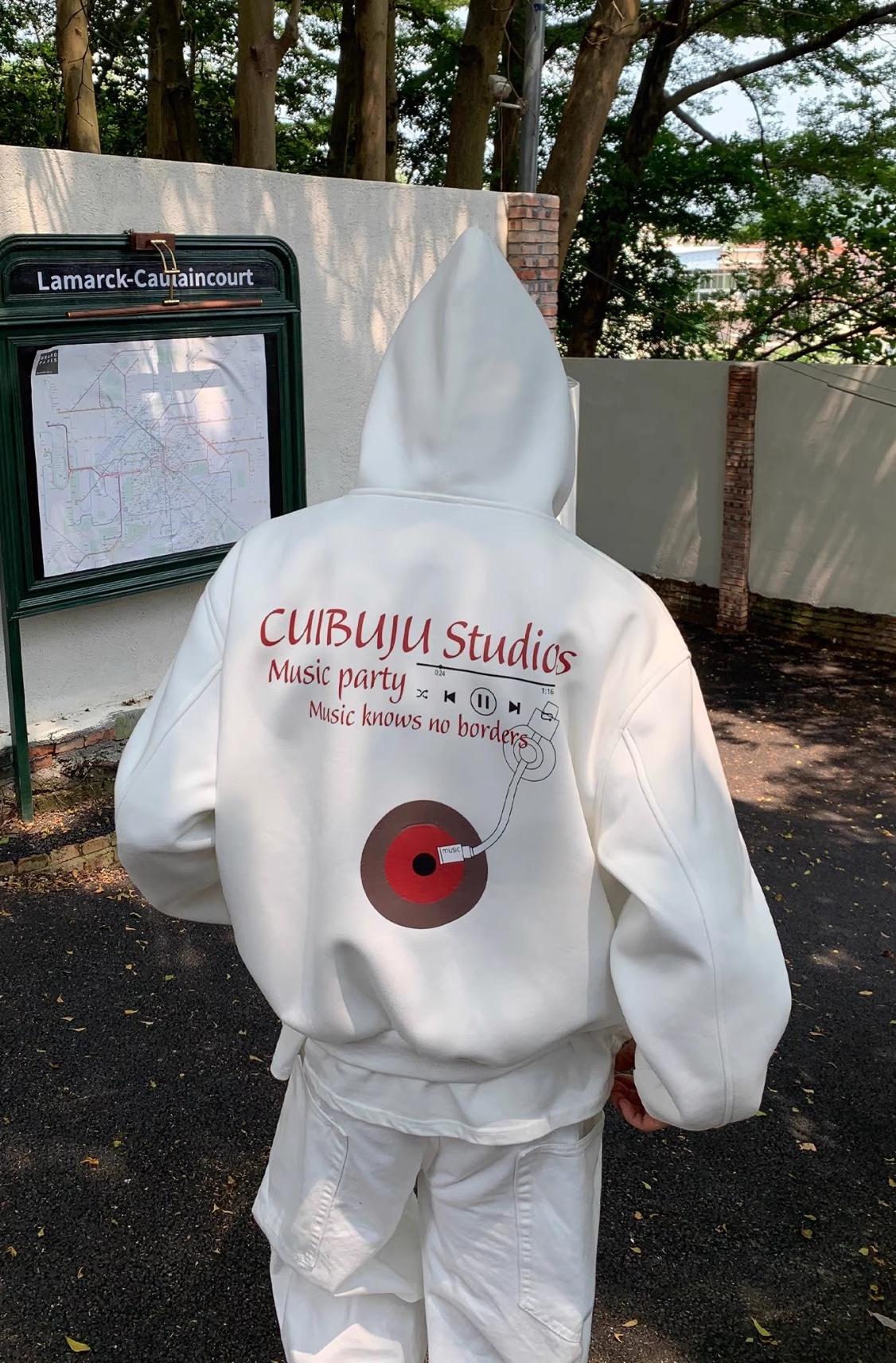 【特別価格 / 2Color】KOREAN LETTER PRINT 450G HOODIE DG008131