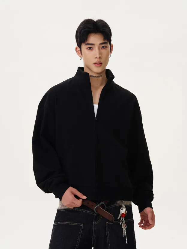 VINTAGE CLEANFIT CARDIGAN HOODIE, UNISEX DG008233