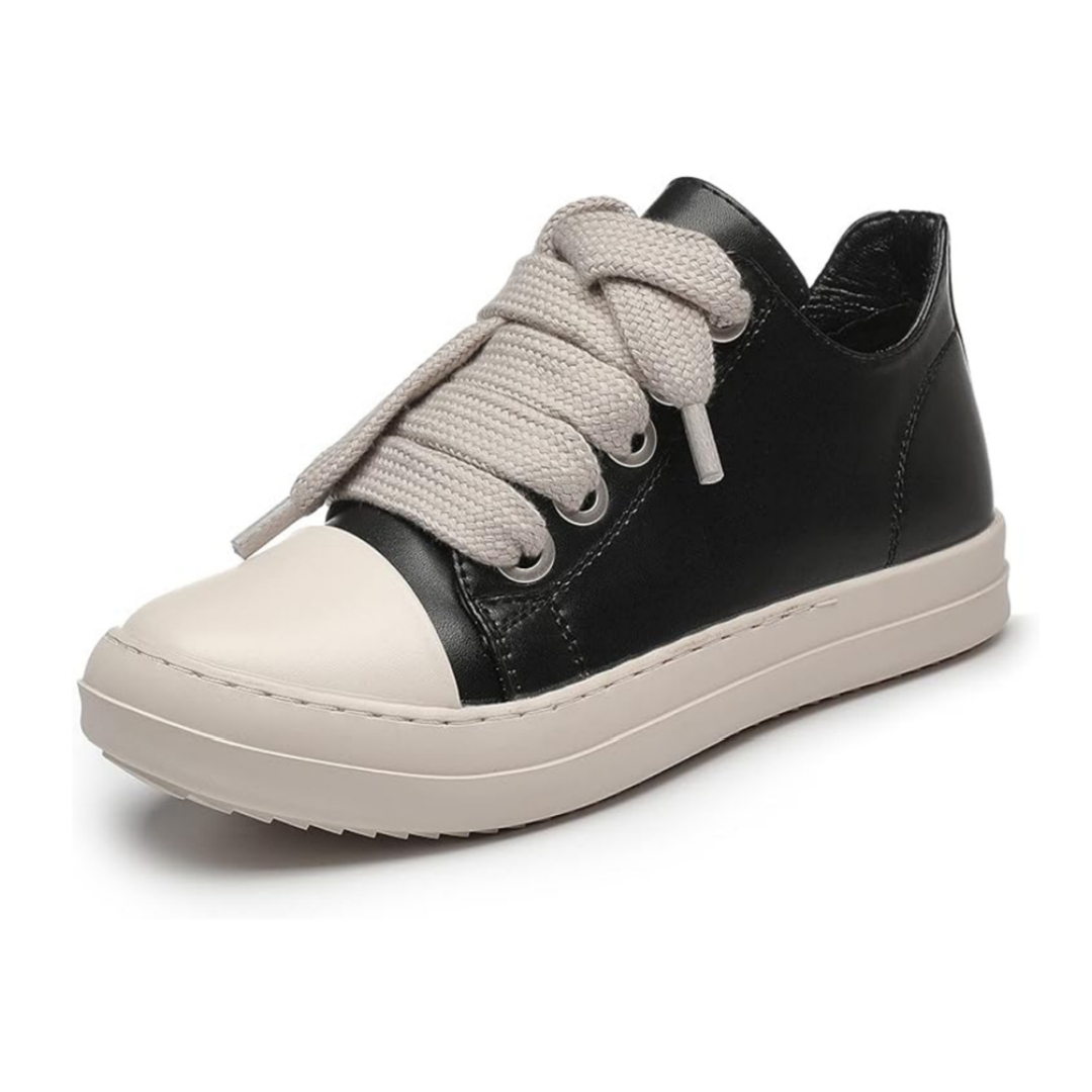 【3color】DESIGN - FORWARD LEATHER MENS SNEAKERS, ROUND - TOE DG008163