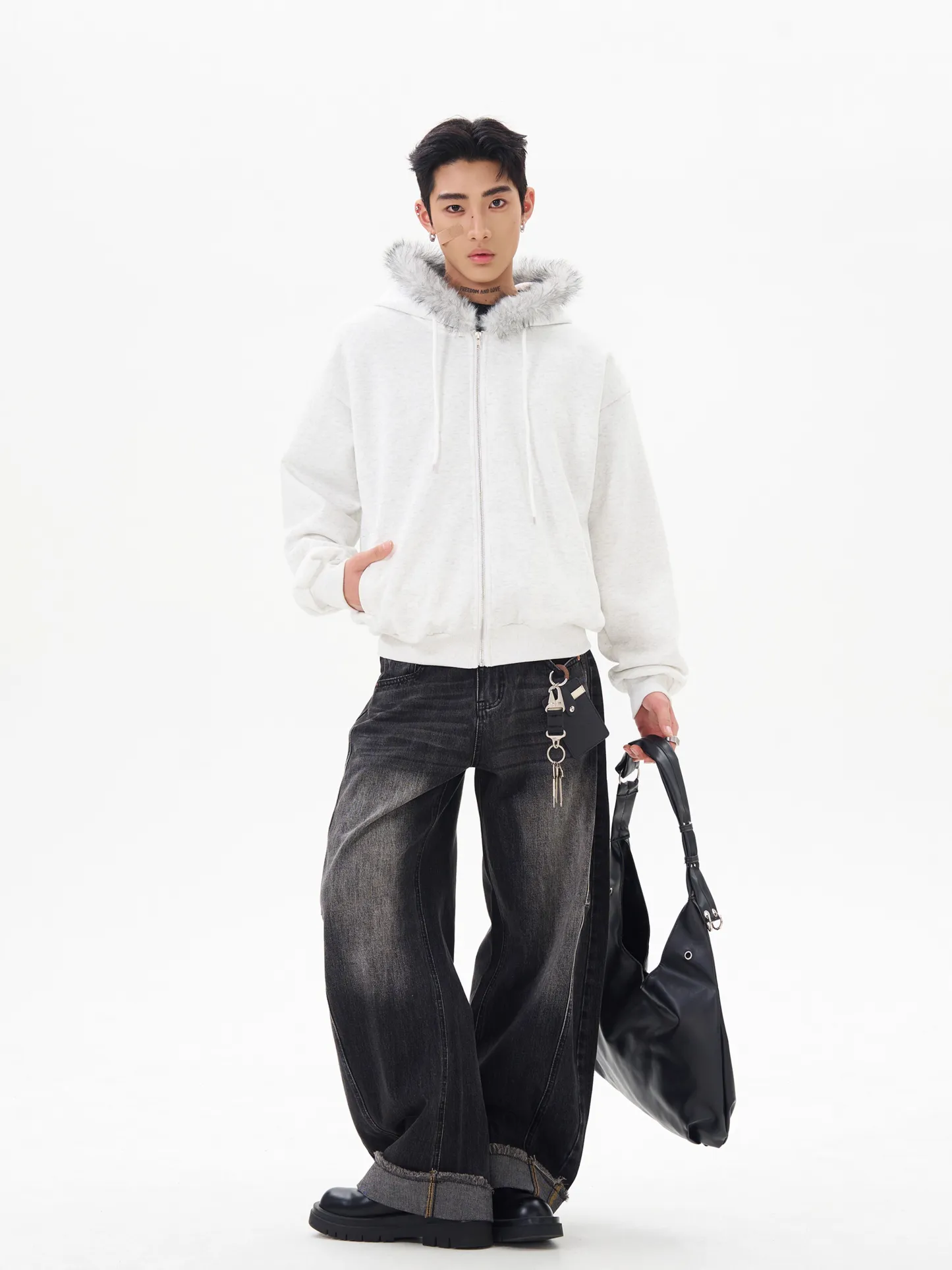 AMERICAN VINTAGE CLEANFIT FLEECE-COLLARED HOODIE, UNISEX DG008234