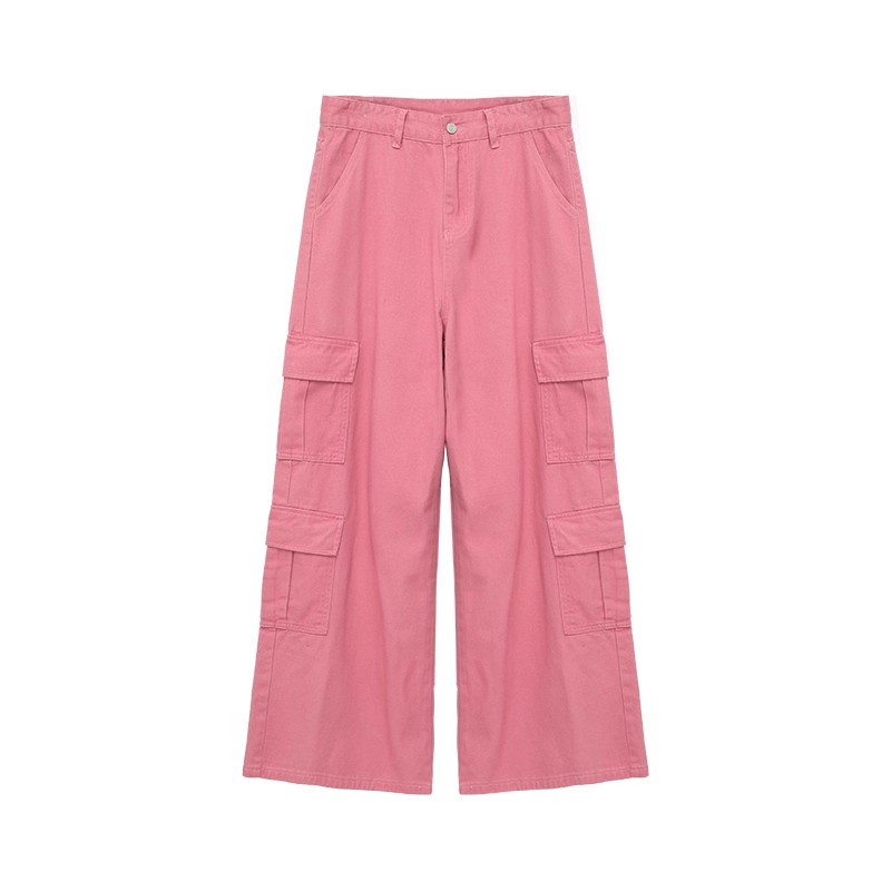 【セレブレーションモデル/Unisex】KOREAN STYLE CARGO PANTS: BIG POCKET WIDE-LEG STREET CASUAL DG0081310