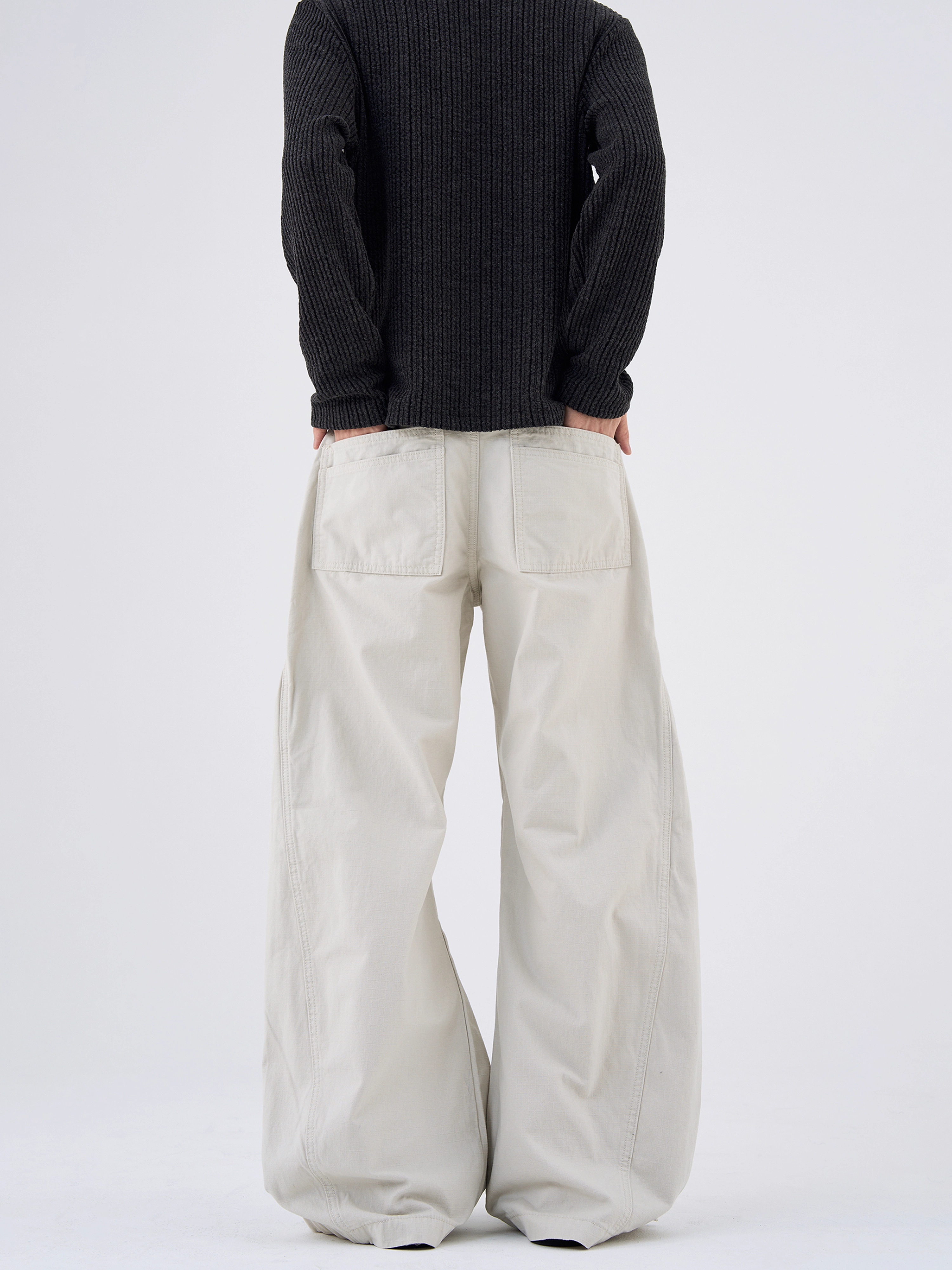 【😎デザイン感】DESIGN-FORWARD STRAIGHT WIDE-LEG CARGO PANTS, UNISEX DG008202