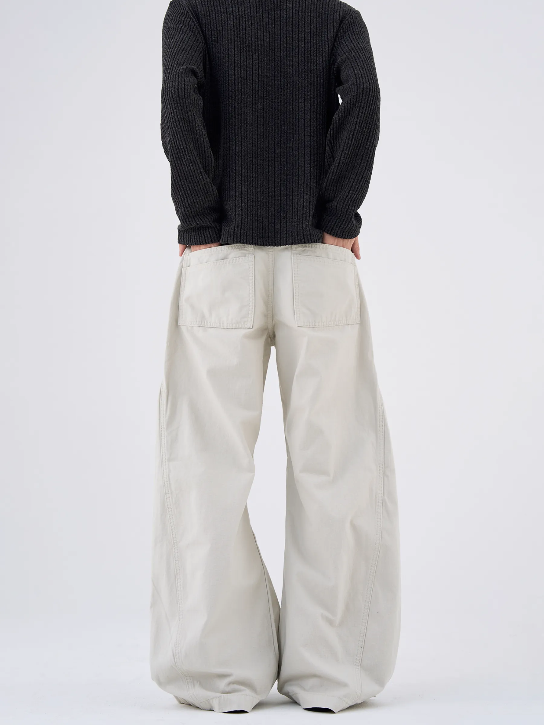 【😎デザイン感】DESIGN-FORWARD STRAIGHT WIDE-LEG CARGO PANTS, UNISEX DG008202