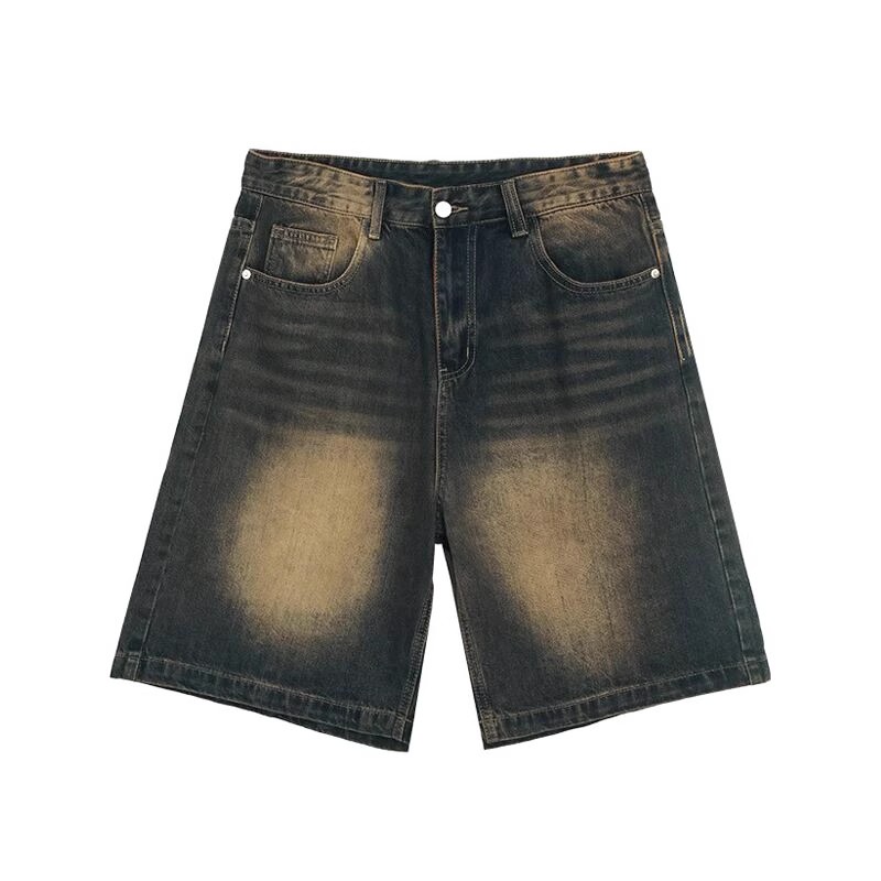 【アンダーグラウンドヴィンテージ】MEN'S VINTAGE DENIM SHORTS: SLIMMING STRAIGHT 5-POINT MID-LENGTH DG0081311