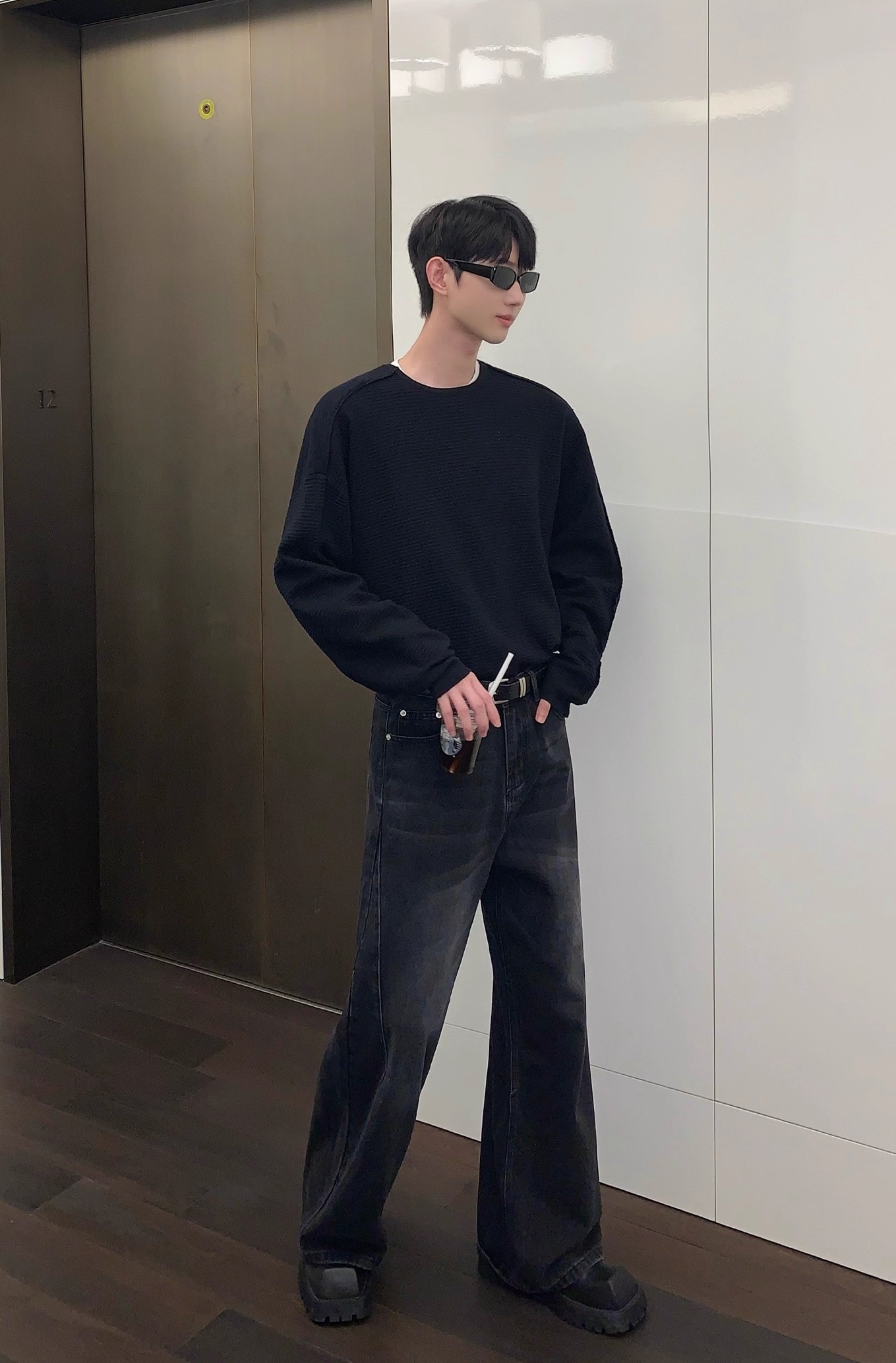 【🔥🛒今だけ限定価格/ 4Color】VINTAGE WASHED DENIM JEANS UNISEX STRAIGHT WIDE-LEG PANTS DG008137