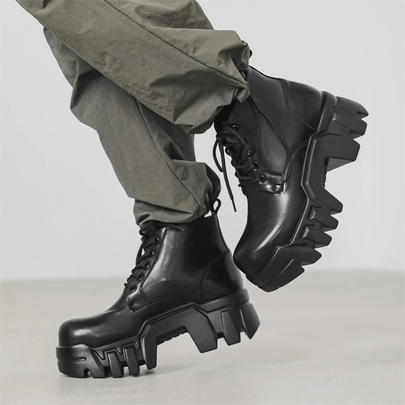 【😎保存数 No.1】メンズ 厚底ギアソール マーティンブーツ｜ハイストリート＆ワークスタイル