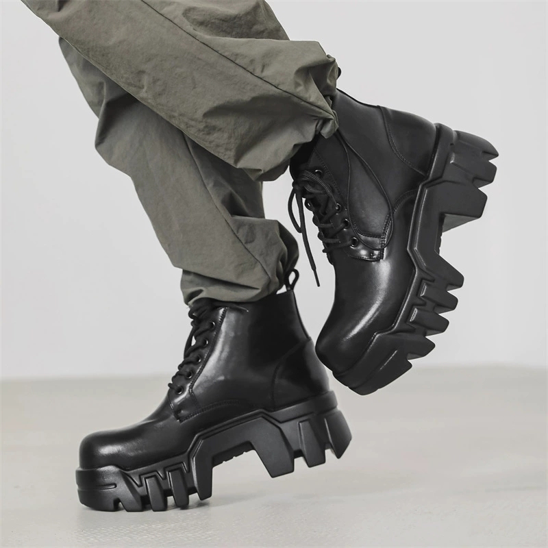 【😎保存数 No.1】メンズ 厚底ギアソール マーティンブーツ｜ハイストリート＆ワークスタイル