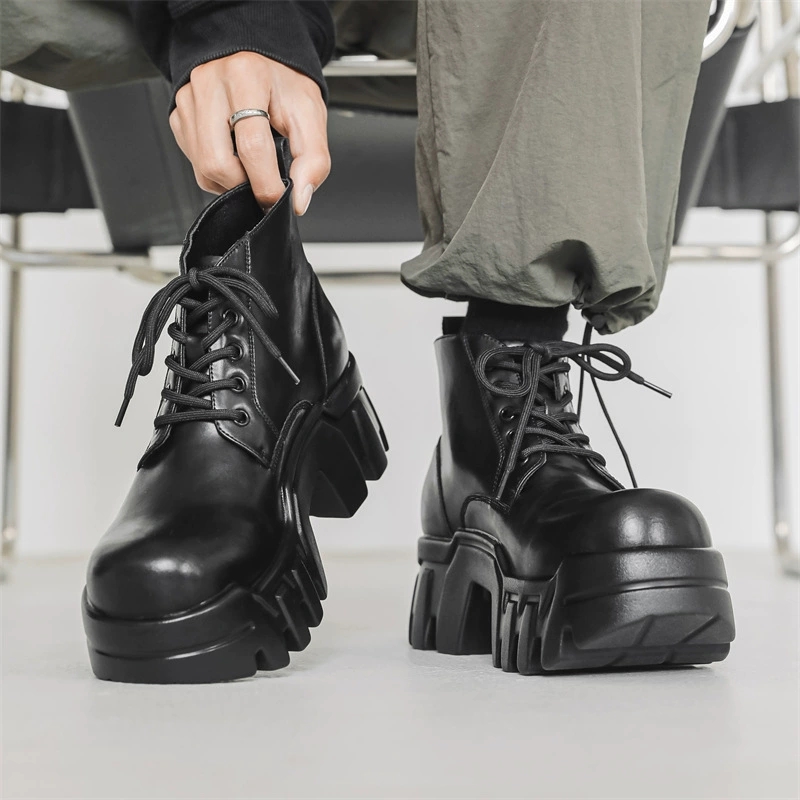 【😎保存数 No.1】メンズ 厚底ギアソール マーティンブーツ｜ハイストリート＆ワークスタイル