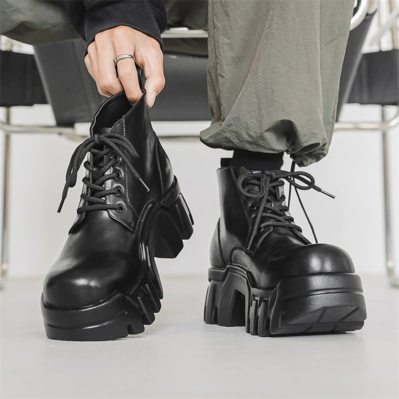 【😎保存数 No.1】メンズ 厚底ギアソール マーティンブーツ｜ハイストリート＆ワークスタイル