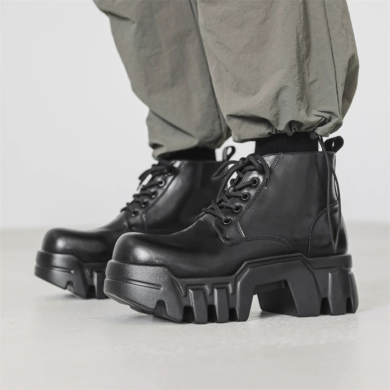 【😎保存数 No.1】メンズ 厚底ギアソール マーティンブーツ｜ハイストリート＆ワークスタイル