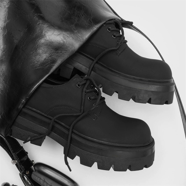 MEN’S THICK-SOLE HEIGHT-INCREASING DERBY SHOES | PREMIUM BRITISH-STYLE LEATHER